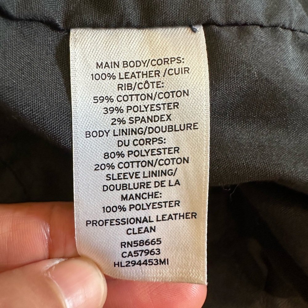 Trouvé Real Leather Drape Jacket Women's XS - Picture 11 of 12